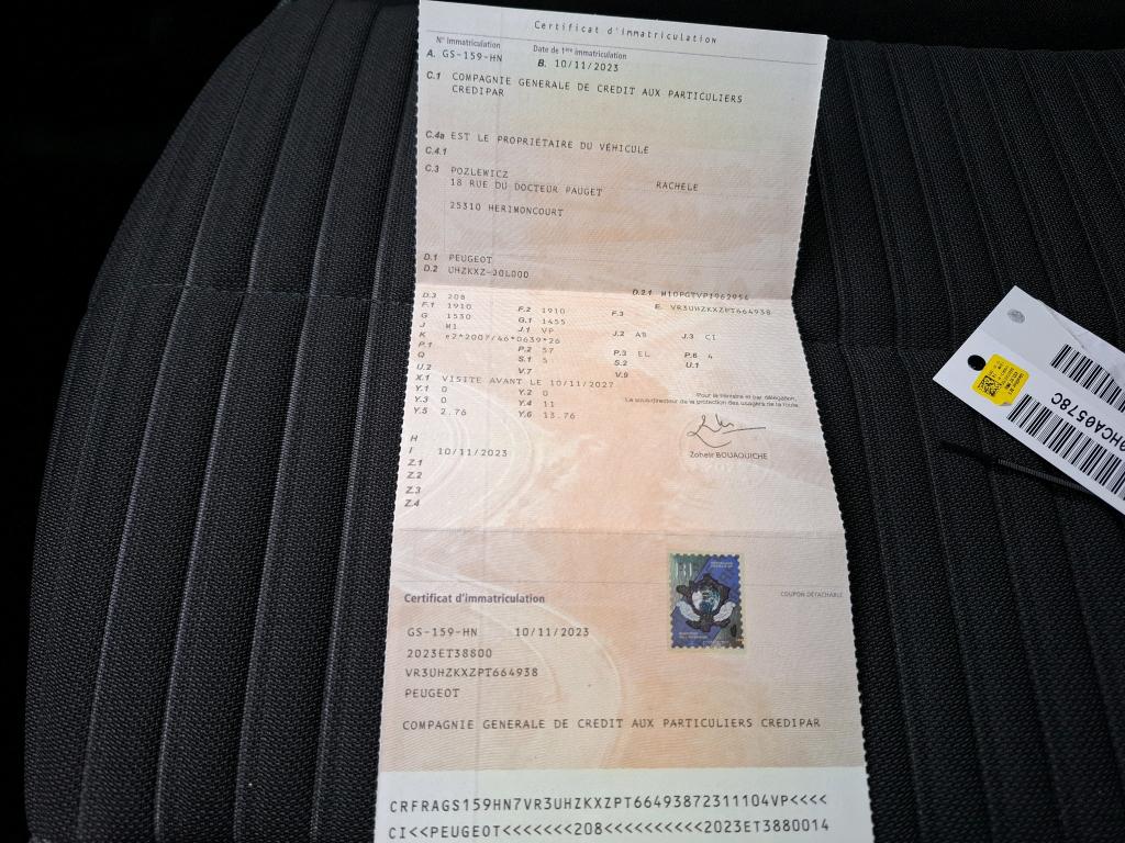 Peugeot 208 Electrique 50 kWh 136ch Style 2023