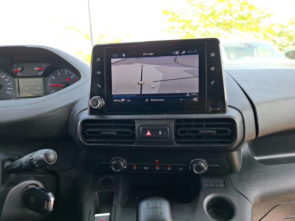 Peugeot PARTNER FOURGON STANDARD 650 KG BLUEHDI 100 S&S BVM6 ASPHALT 2022