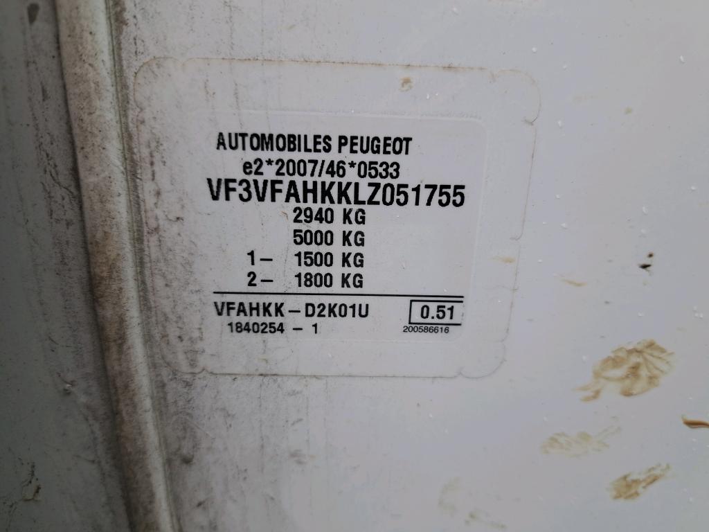 Peugeot EXPERT CA LONG 2.0 BLUEHDI 120 S&S BVM6 FIXE PREMIUM 2020