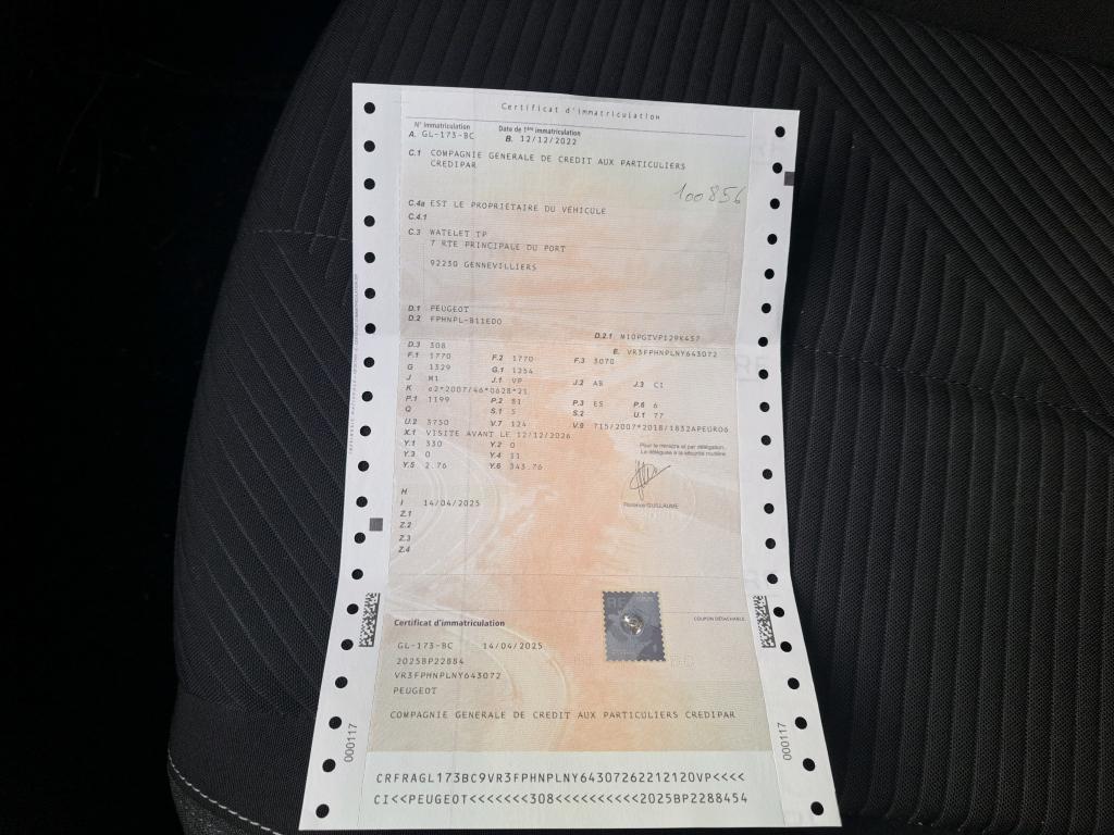 Peugeot 308 PureTech 110ch S&S BVM6 Active Pack 2022