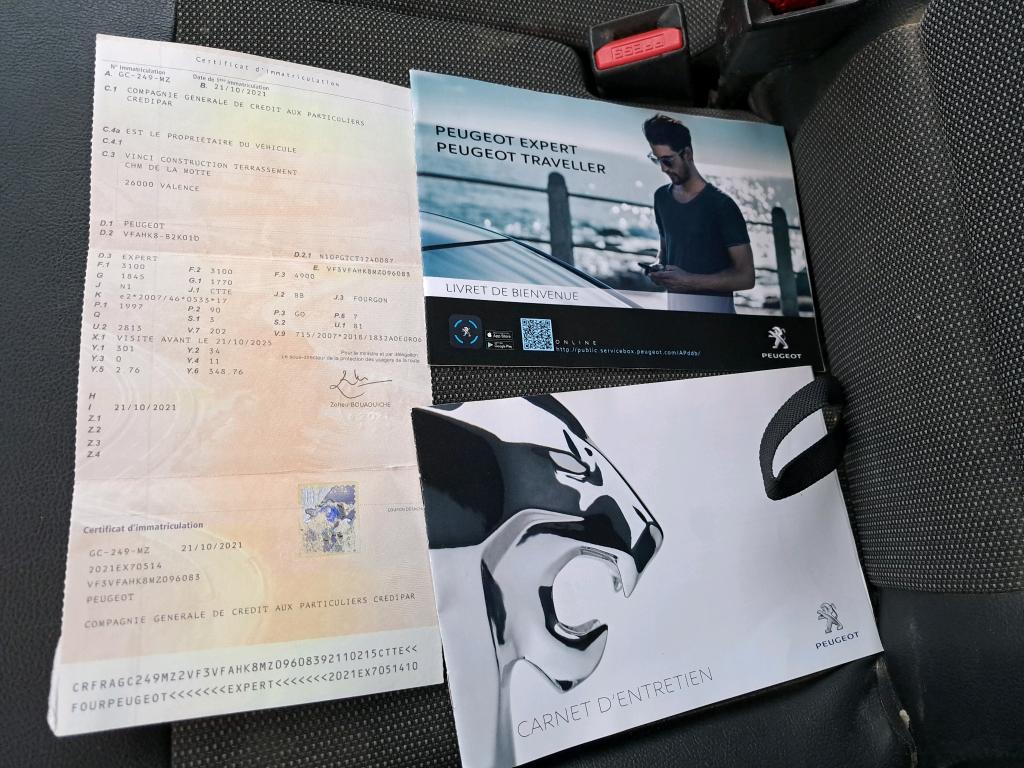 Peugeot EXPERT FGN TOLE STANDARD 2.0  BLUEHDI 120 S&S EAT8 ASPHALT 2021