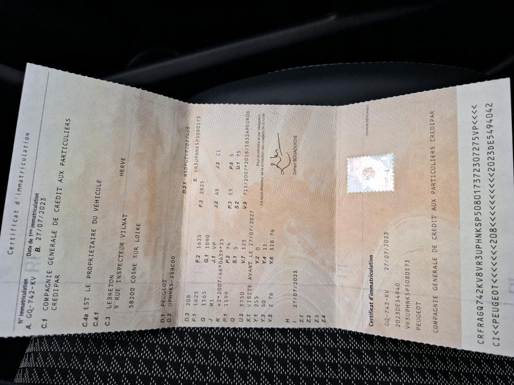 Peugeot 208 PureTech 100 S&S EAT8 GT 2023