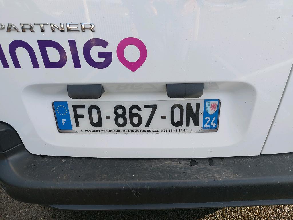 Peugeot PARTNER FOURGON STANDARD 650 KG BLUEHDI 75 BVM5 PREMIUM 2020