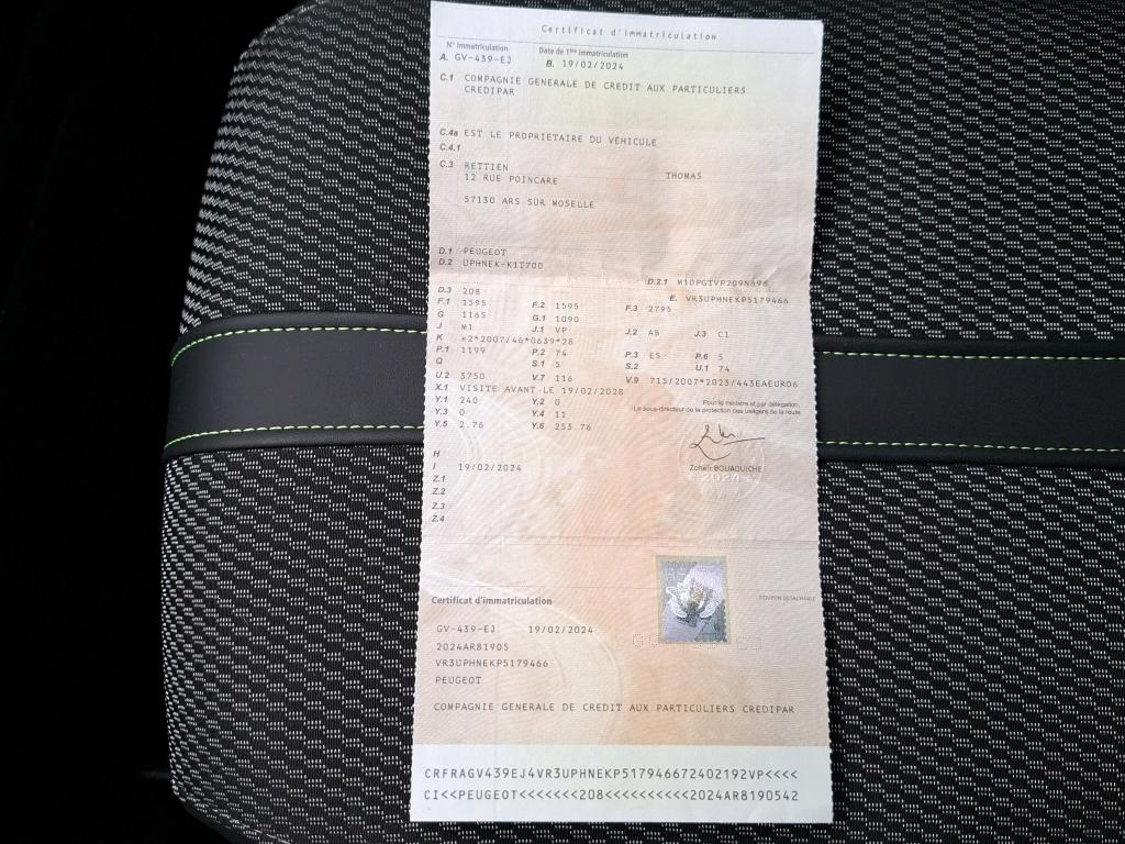 Peugeot 208 PureTech 100 S&S BVM6 GT 2024