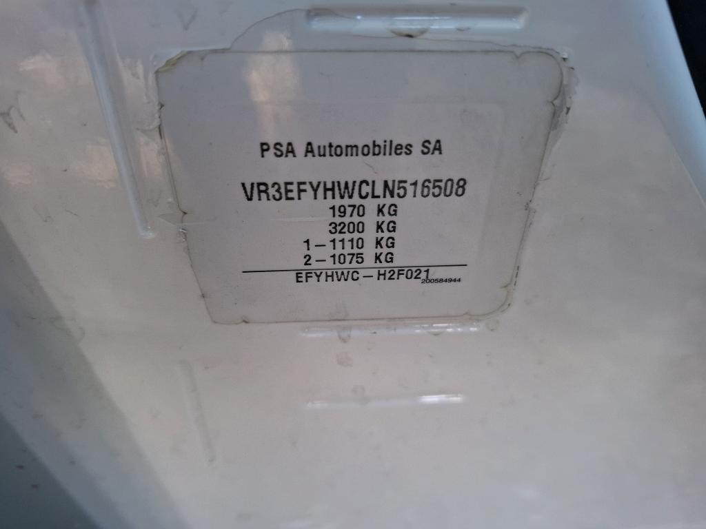 Peugeot PARTNER FOURGON STANDARD 650 KG BLUEHDI 75 BVM5 PREMIUM 2020