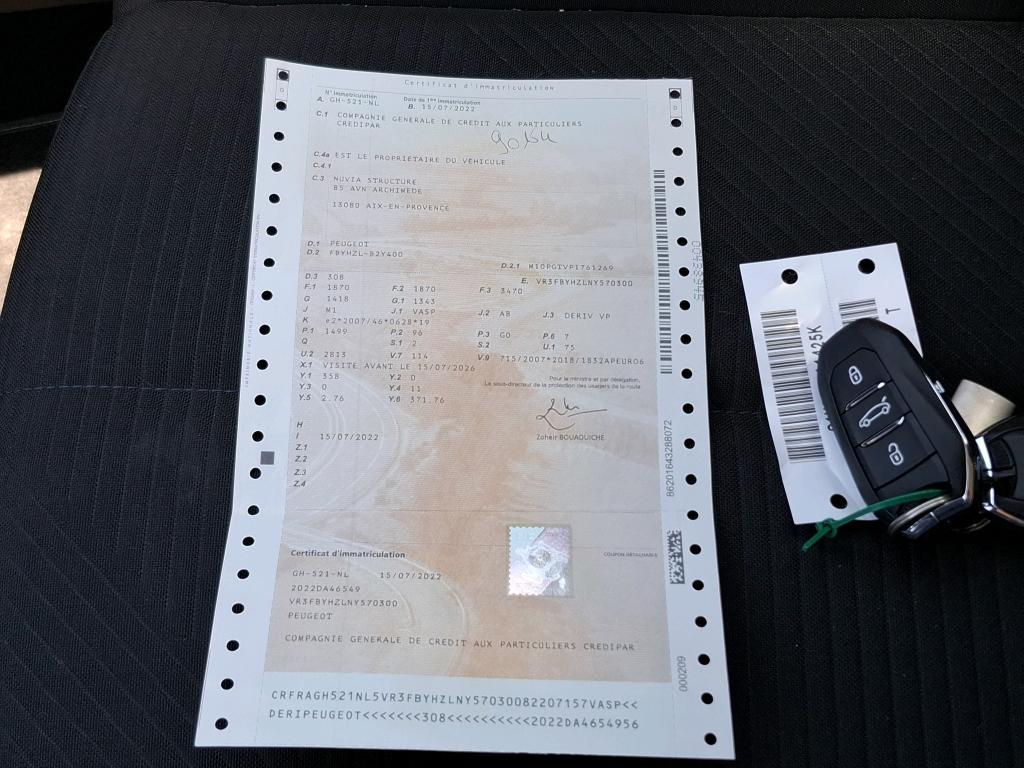 Peugeot 308 BlueHDi 130ch S&S BVM6 Active Pack 2022