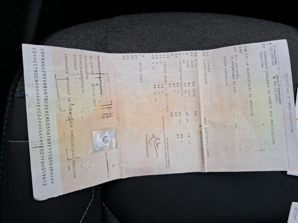 Citroen e-C4 136 ch Automatique Shine 2021