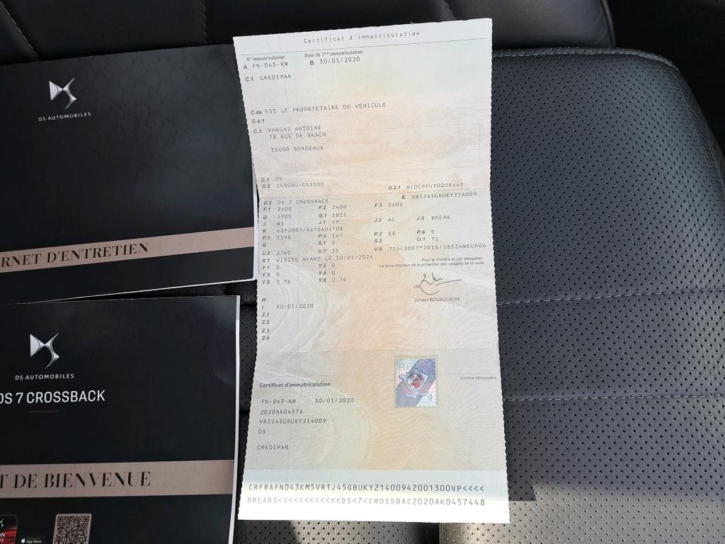 DS DS7 Crossback Hybride 300 E-Tense EAT8 4x4 Grand Chic 2020