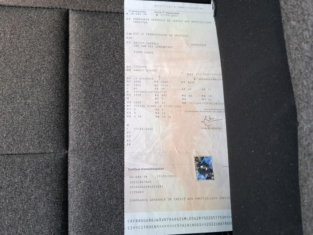 Citroen C5 Aircross Hybride Rechargeable 225 S&S e-EAT8 C-Series 2022