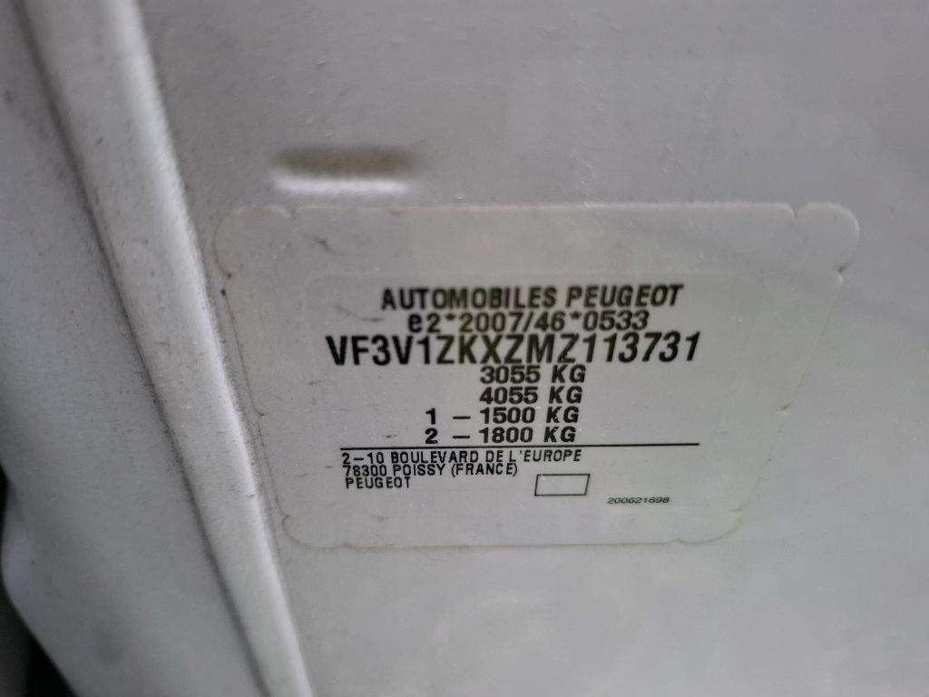 Peugeot EXPERT FGN TOLE LONG ELECTRIQUE 75KWH 136 PREMIUM 2021