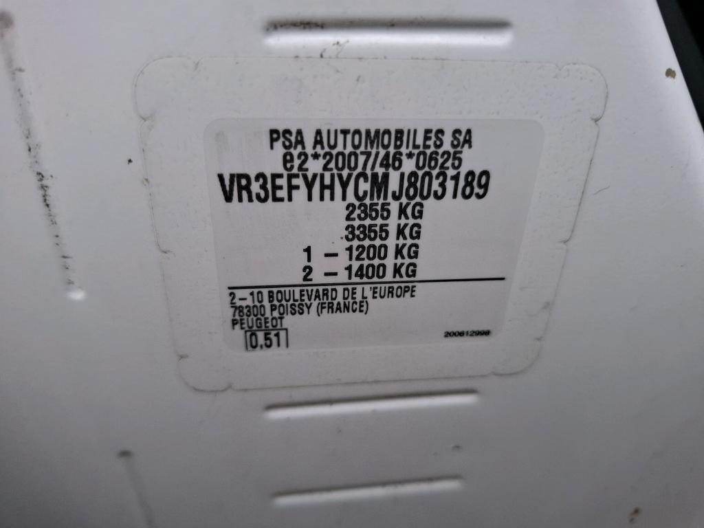 Peugeot PARTNER FOURGON LONG 950 KG BLUEHDI 100 S&S BVM5 ASPHALT 2021