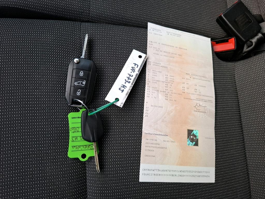 Citroen BERLINGO VAN M 650 BLUEHDI 100 S&S BVM5 DRIVER 2021