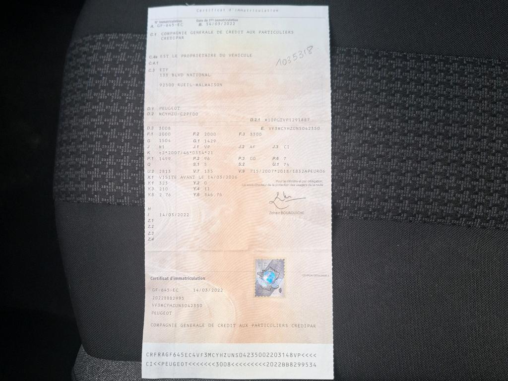 Peugeot 3008 BlueHDi 130ch S&S EAT8 Active Pack 2022