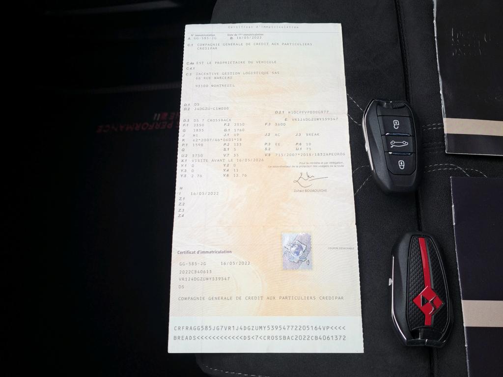 DS DS7 Crossback Hybride E-Tense 225 EAT8 Performance Line+ 2022