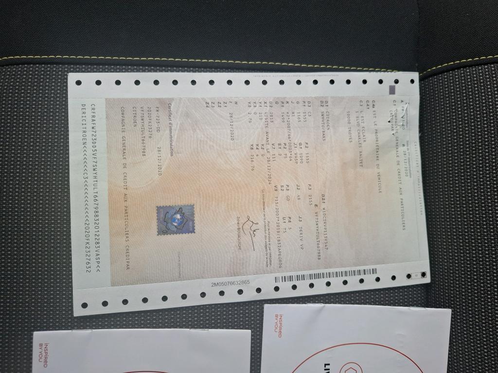 Citroen C3 SOCIETE BLUEHDI 100 S&S BVM6 FEEL BUSINESS R 2020