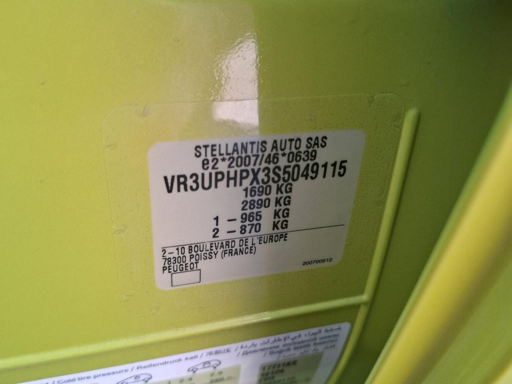 Peugeot 208 Hybrid 110 ch e-DCS6 Style 2025