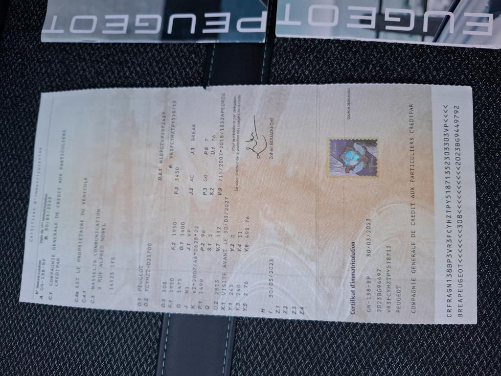 Peugeot 308 SW BlueHDi 130ch S&S EAT8 Allure Pack 2023