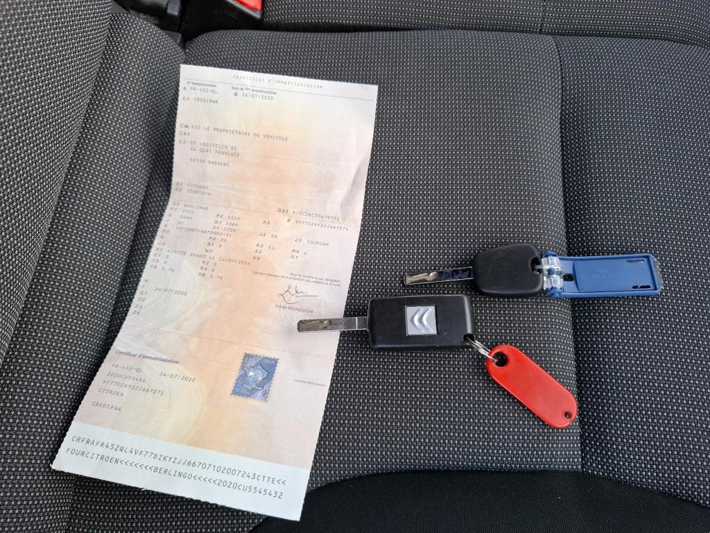 Citroen BERLINGO FOURGON ELECTRIC M CLUB AVEC BATTERIE 2020