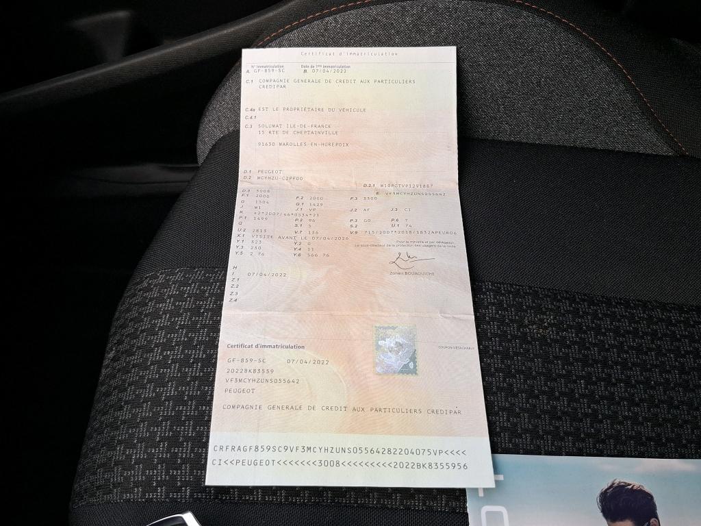 Peugeot 3008 BlueHDi 130ch S&S EAT8 Active Pack 2022