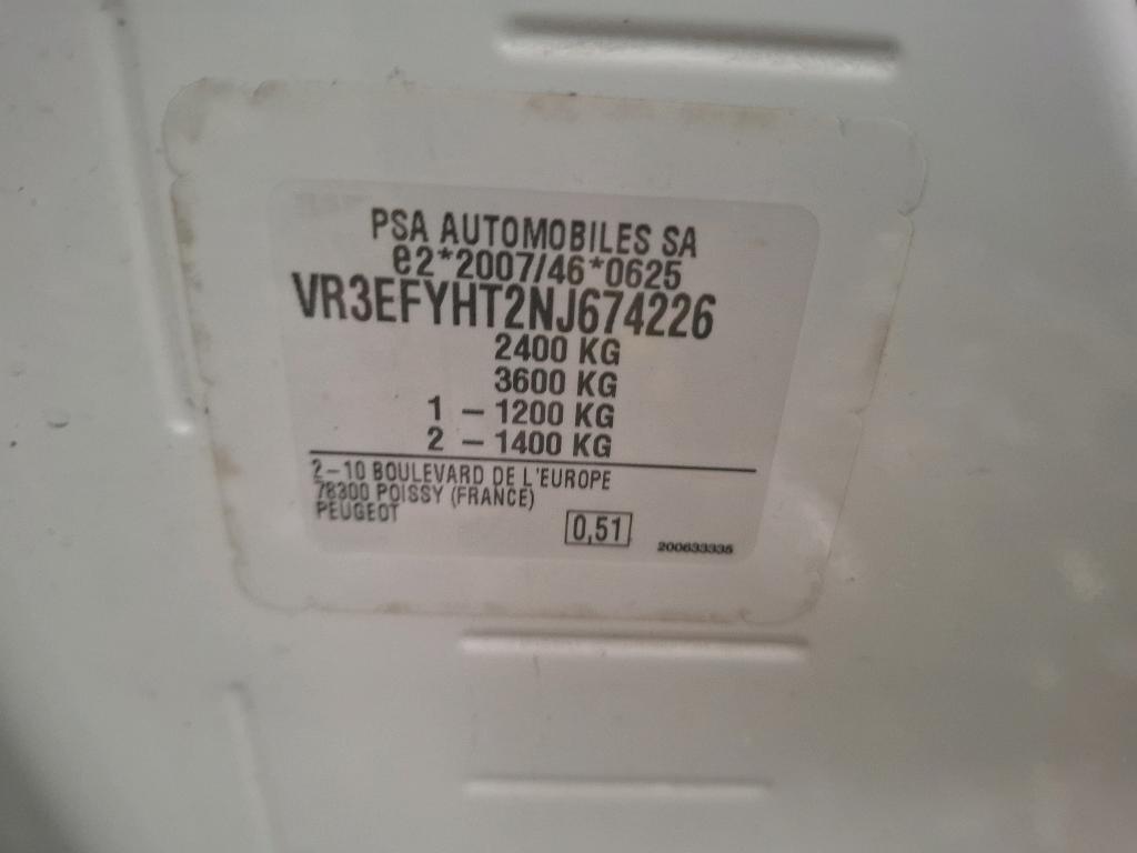 Peugeot PARTNER FOURGON LONG 950 KG BLUEHDI 100 S&S BVM6 PREMIUM 2022