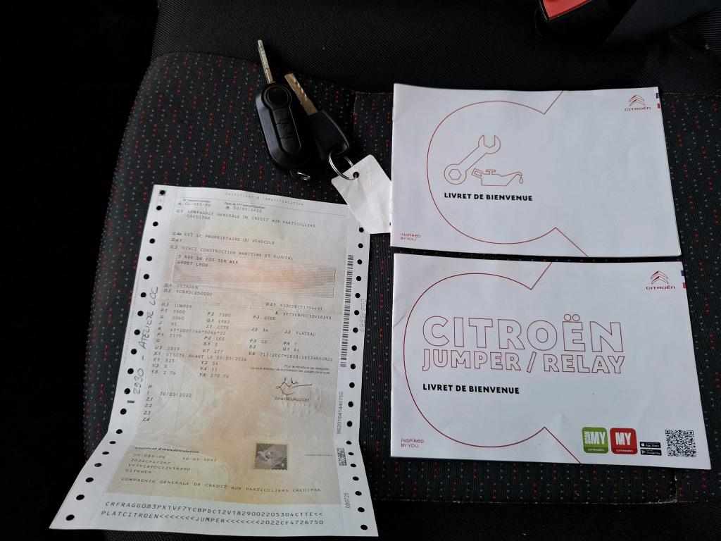 Citroen JUMPER PLATEAU CAB 35 L3 BLUEHDi 140 S&S BVM6 CLUB 2022