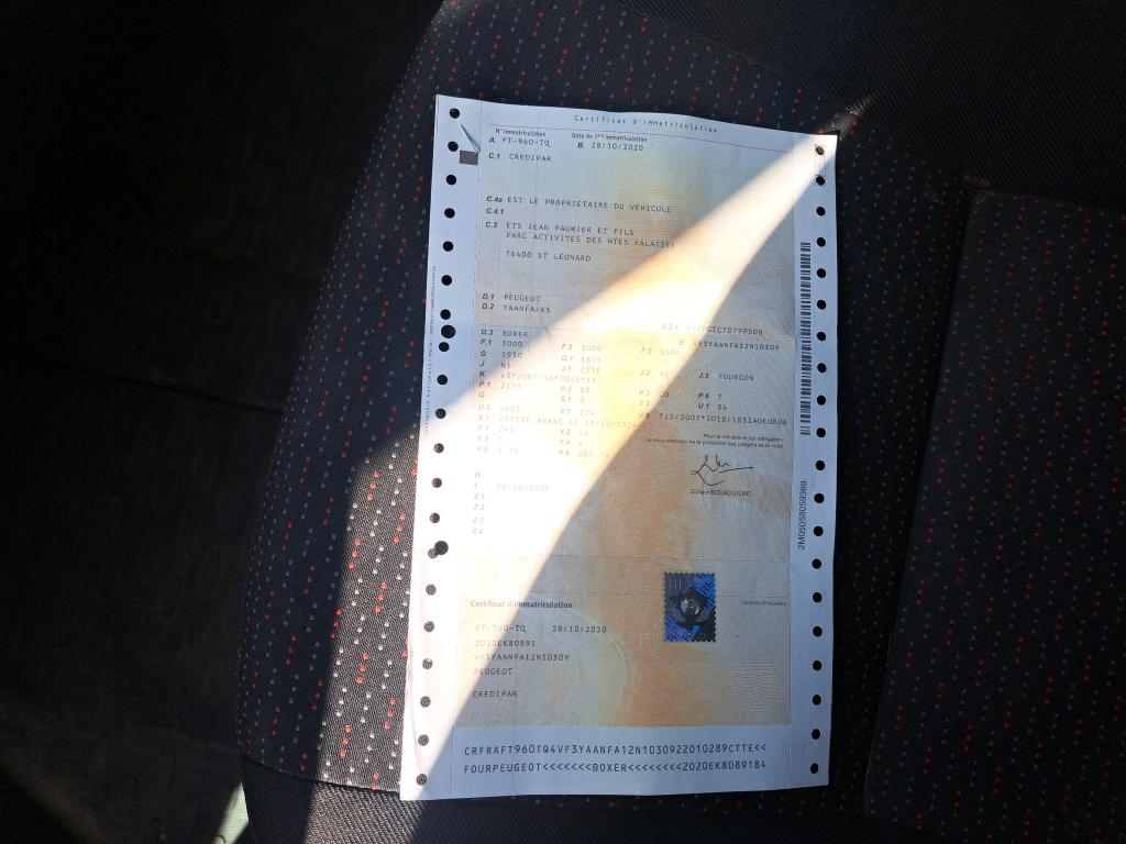 Peugeot BOXER TOLE 330 L1H1 BLUEHDI 120 S&S ASPHALT 2020