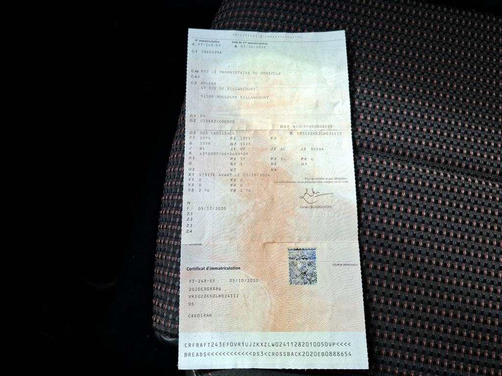 DS DS3 Crossback E-Tense Performance Line+ 2020