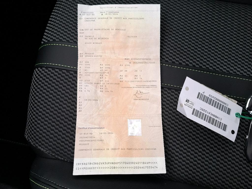 Peugeot 208 PureTech 100 S&S BVM6 GT 2024