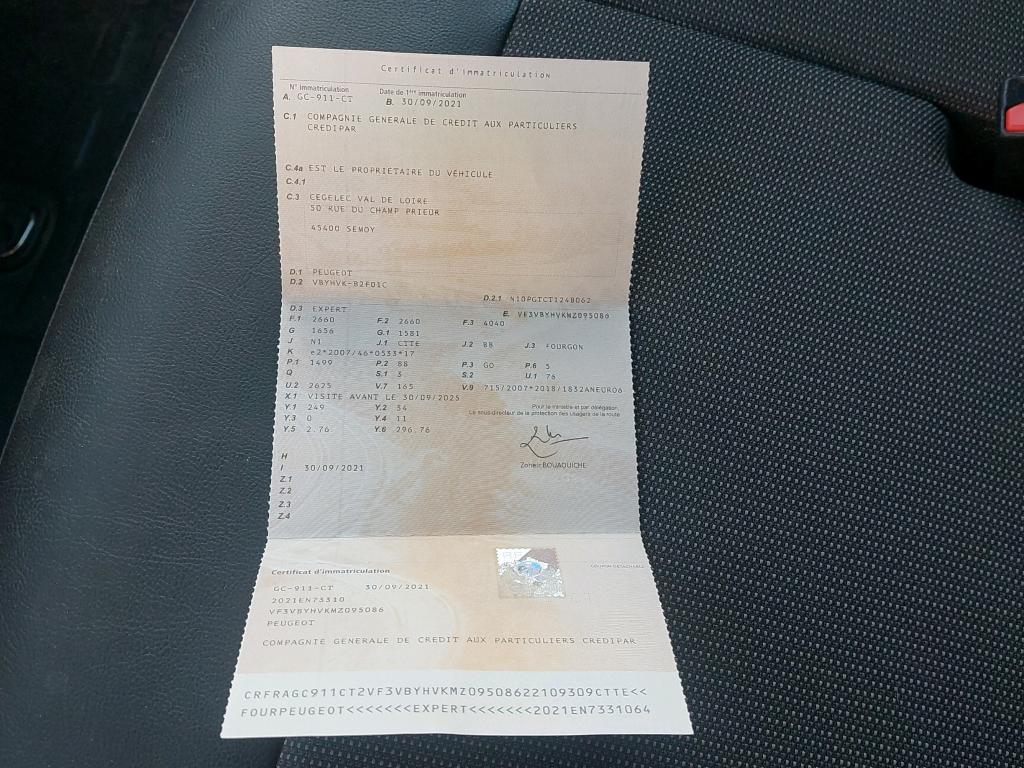 Peugeot EXPERT FGN TOLE STANDARD 1.5 BLUEHDI 120 S&S BVM6 PREMIUM 2021