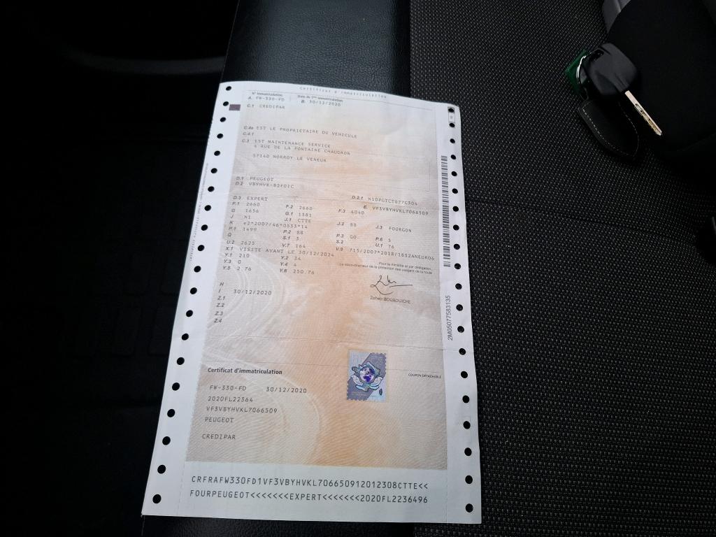 Peugeot EXPERT FGN TOLE STANDARD 1.5 BLUEHDI 120 S&S BVM6 PREMIUM 2020