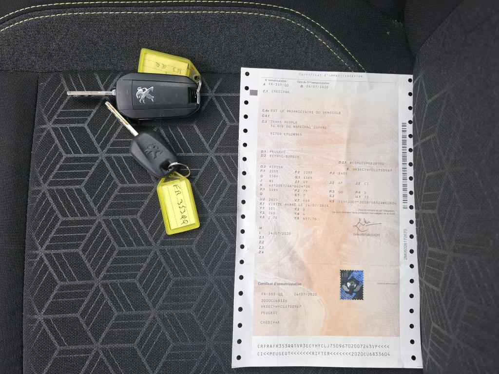 Peugeot Rifter Standard BlueHDi 100 S&S BVM6 Active 2020