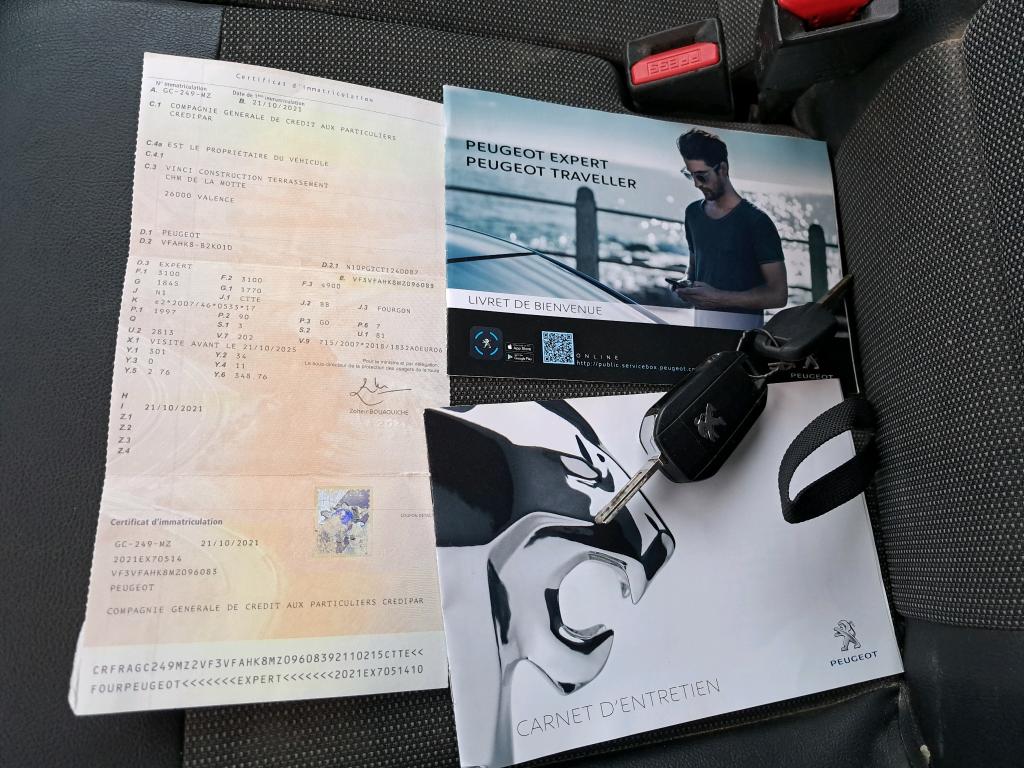 Peugeot EXPERT FGN TOLE STANDARD 2.0  BLUEHDI 120 S&S EAT8 ASPHALT 2021