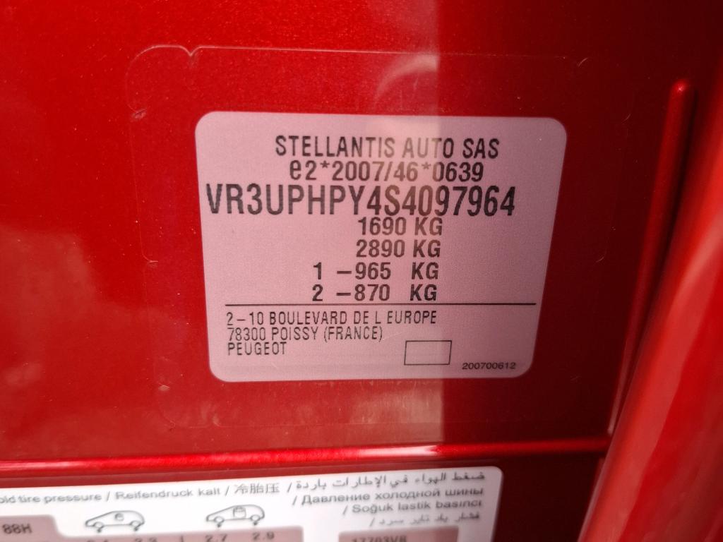Peugeot 208 Hybrid 145 ch e-DCS6 GT 2025