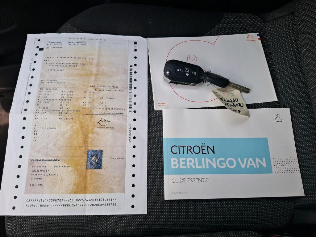 Citroen BERLINGO VAN M 650 BLUEHDI 100 S&S BVM5 CLUB 2020