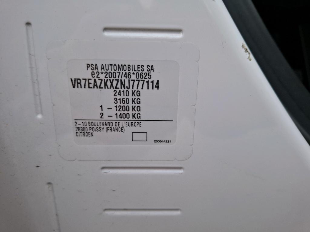 Citroen E-BERLINGO VAN M 800 100 KW (136 CH) BATTERIE 50 KWH DRIVER 2022