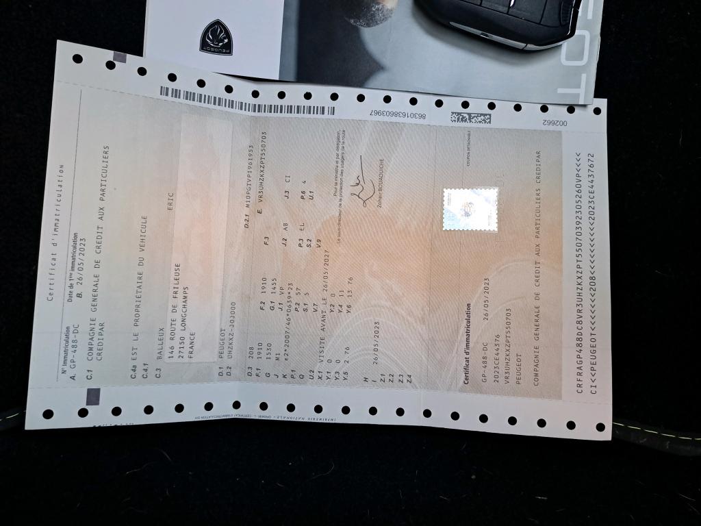 Peugeot 208 Electrique 50 kWh 136ch GT 2023