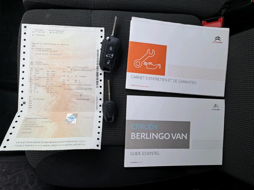 Citroen BERLINGO VAN M 650 BLUEHDI 100 S&S DRIVER 2019