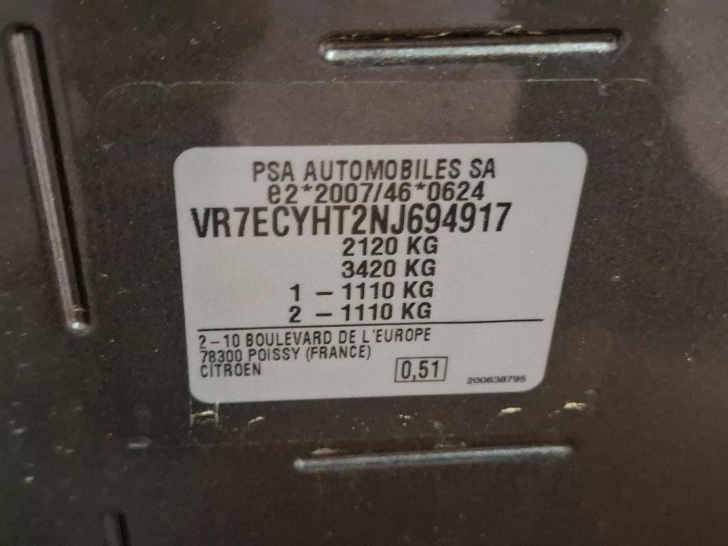Citroen Berlingo Taille M BlueHDi 100 S&S BVM6 Feel 2022