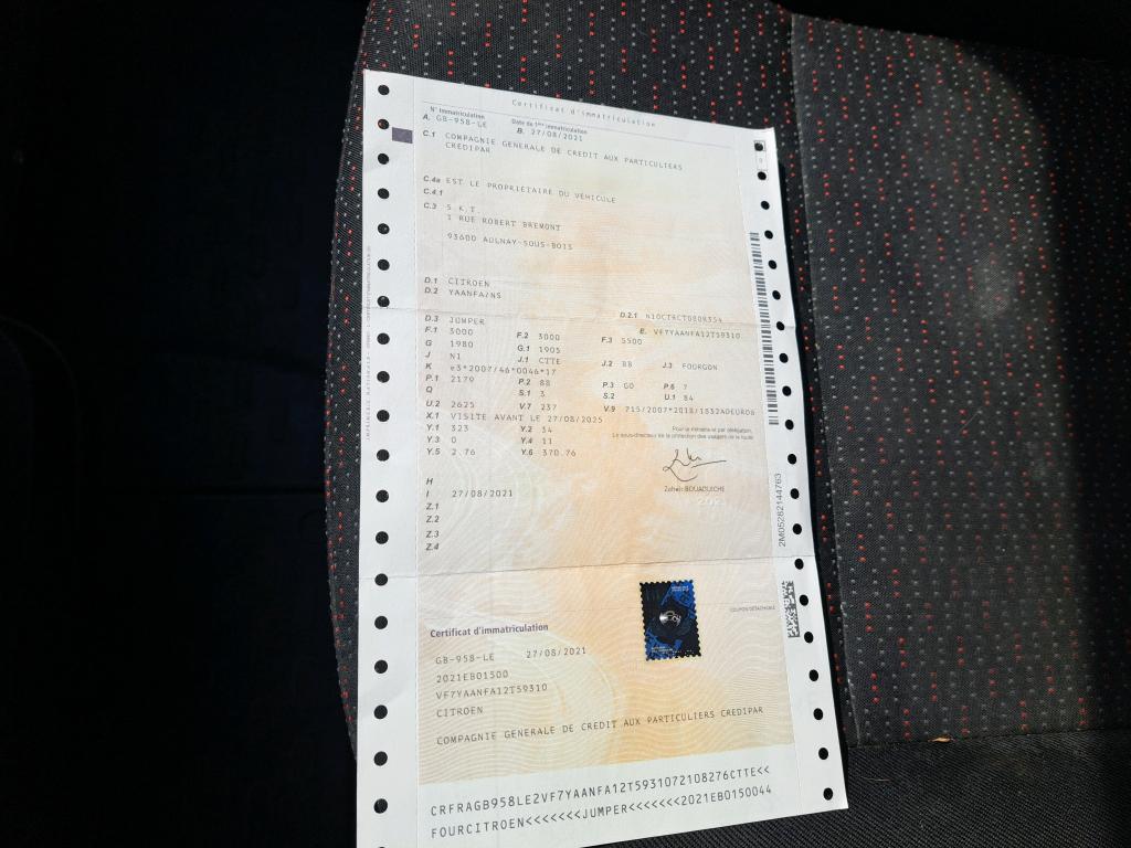 Citroen JUMPER TOLE 30 L1H2 BLUEHDi 120 S&S BVM6 CLUB 2021