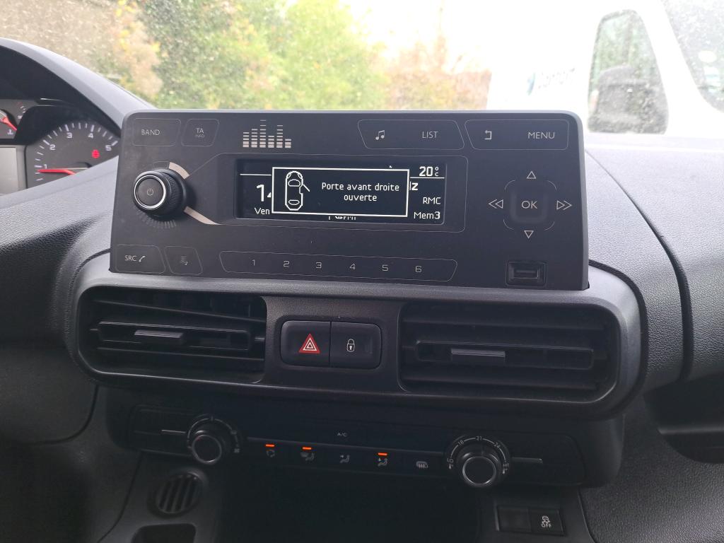 Peugeot PARTNER FOURGON STANDARD 650 KG BLUEHDI 100 S&S BVM5 PREMIUM 2021