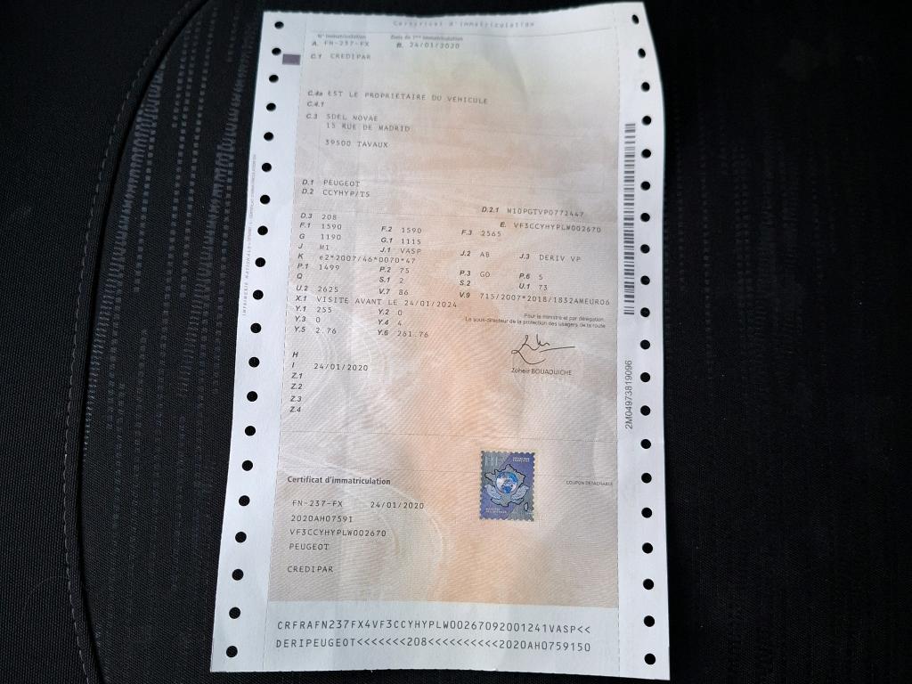 Peugeot 208 AFFAIRE BLUEHDI 100 S&S BVM5 PREMIUM 2020