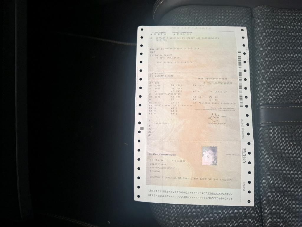 Peugeot 508 SW Hybrid 225 e-EAT8 GT 2022