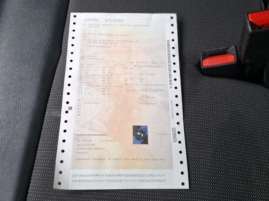 Peugeot EXPERT FGN TOLE STANDARD 1.5 BLUEHDI 120 S&S BVM6 PREMIUM 2022