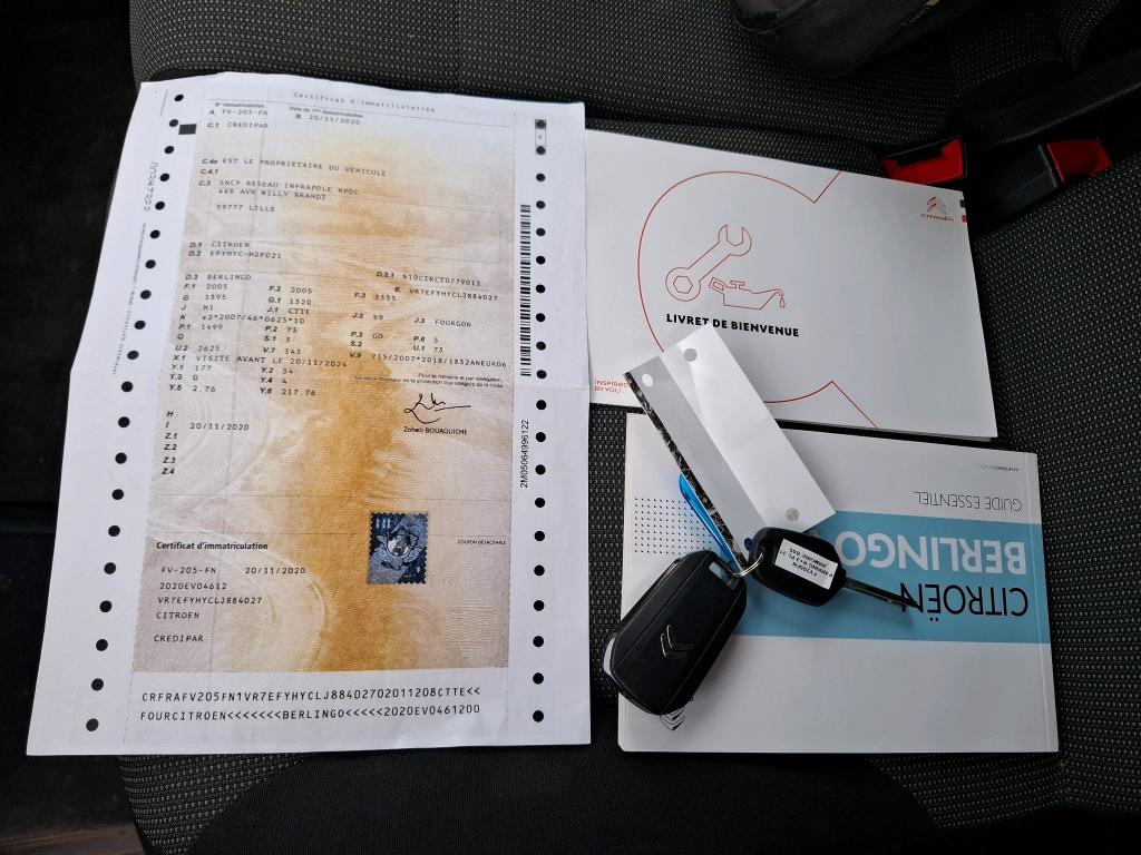 Citroen BERLINGO VAN M 650 BLUEHDI 100 S&S BVM5 CLUB 2020