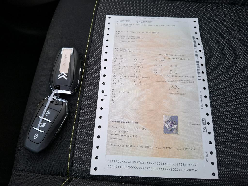 Citroen C3 PureTech 83 S&S BVM5 Shine 2022