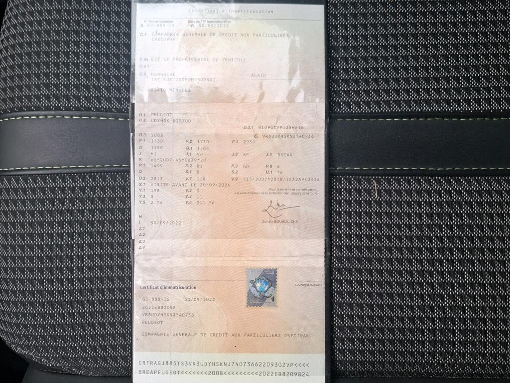 Peugeot 2008 BlueHDi 110 S&S BVM6 GT 2022
