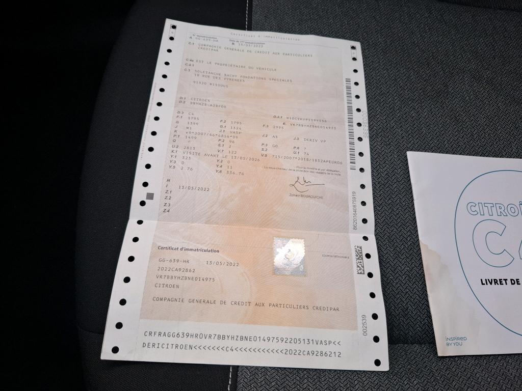 Citroen C4 SOCIETE BLUEHDI 130 S&S EAT8 FEEL NAV BUSINESS R 2022