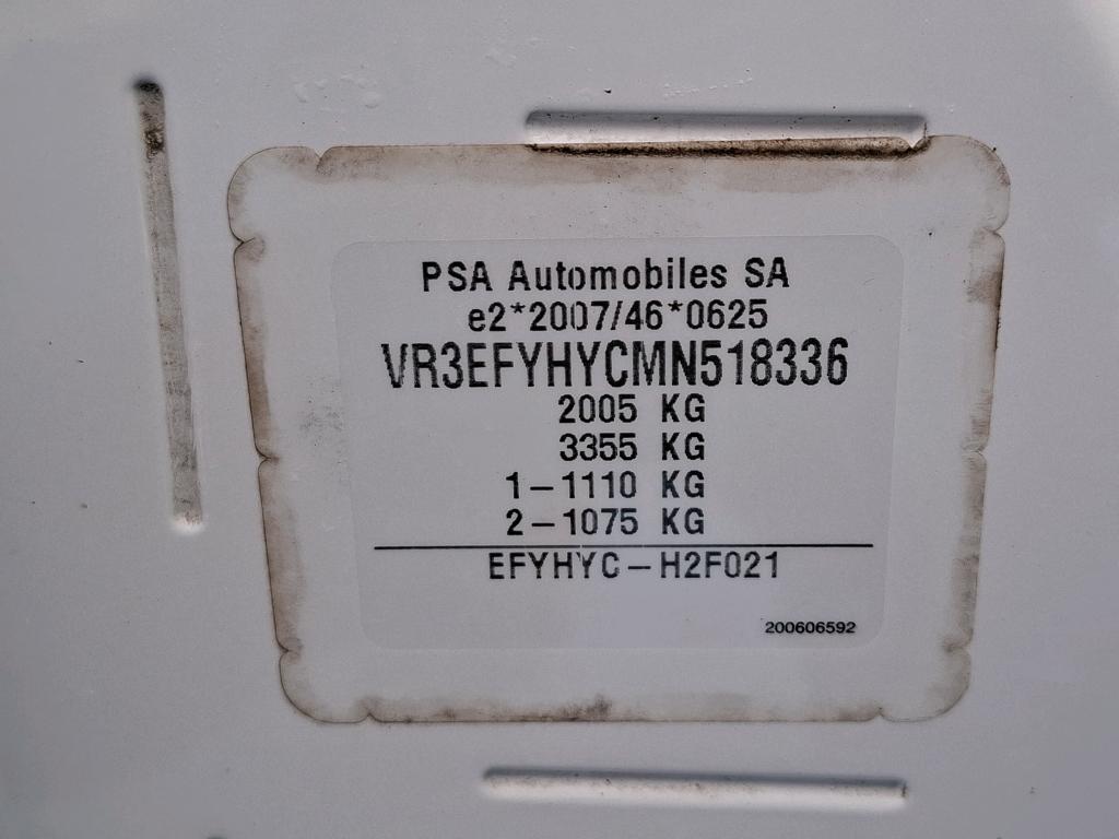 Peugeot PARTNER FOURGON STANDARD 650 KG BLUEHDI 100 S&S BVM5 PREMIUM 2021