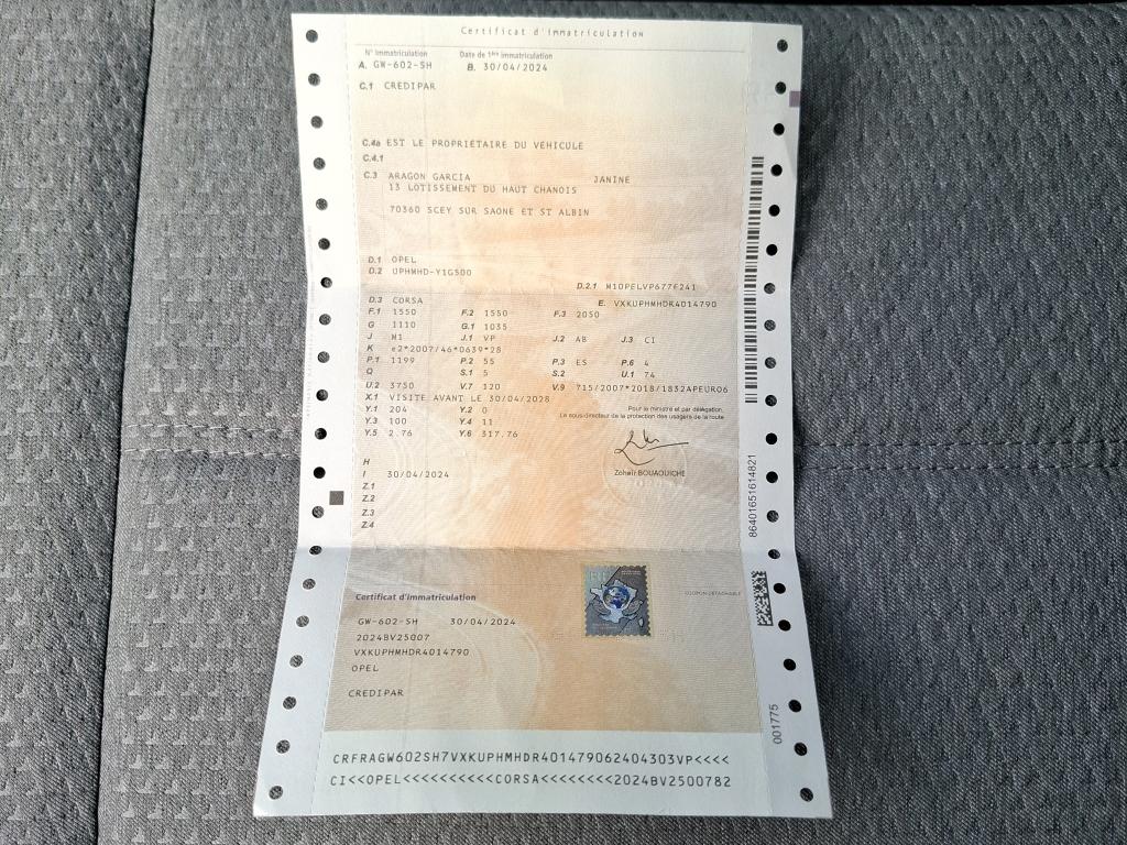 Opel Corsa 1.2 75 ch BVM5 2024