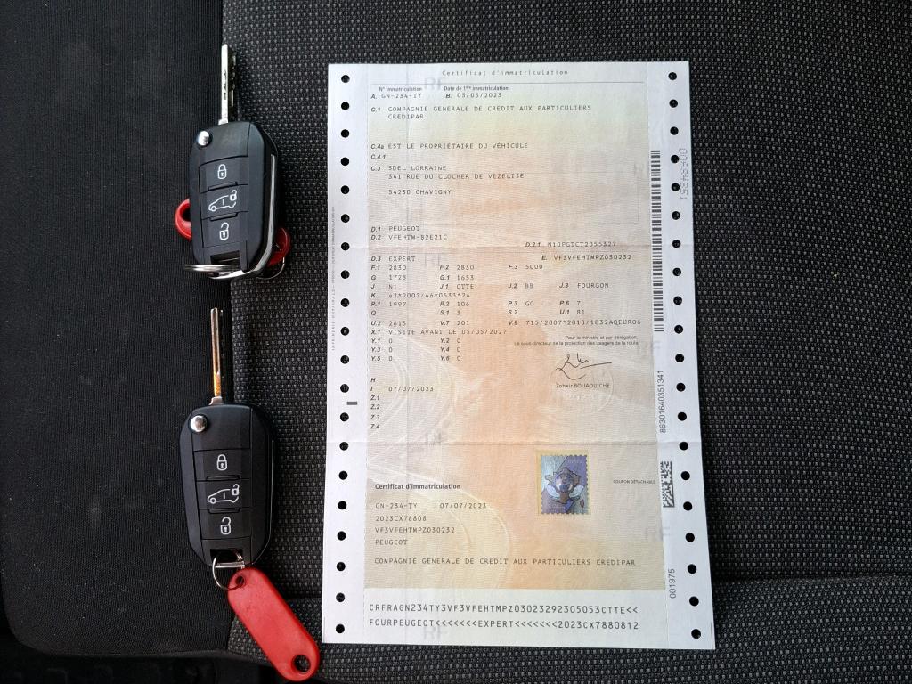 Peugeot EXPERT FGN TOLE M BLUEHDI 145 BVM6  2023
